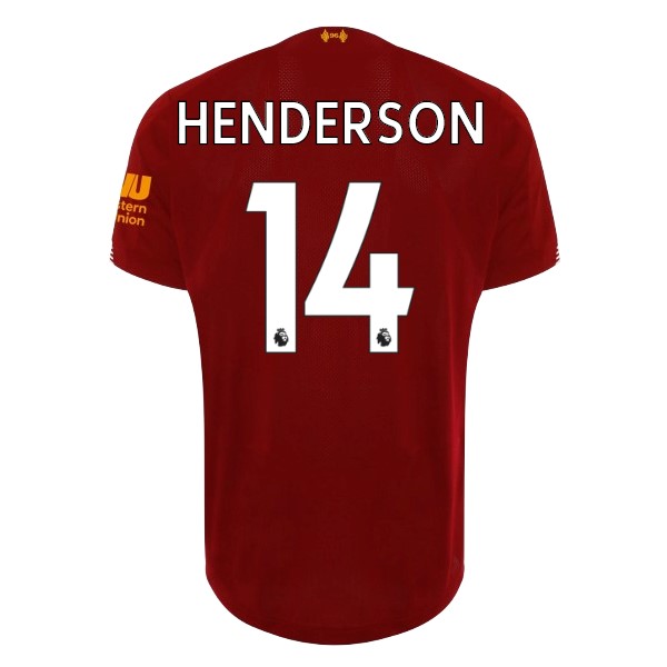 Maillot Football Liverpool NO.14 Henderson Domicile 2019-20 Rouge